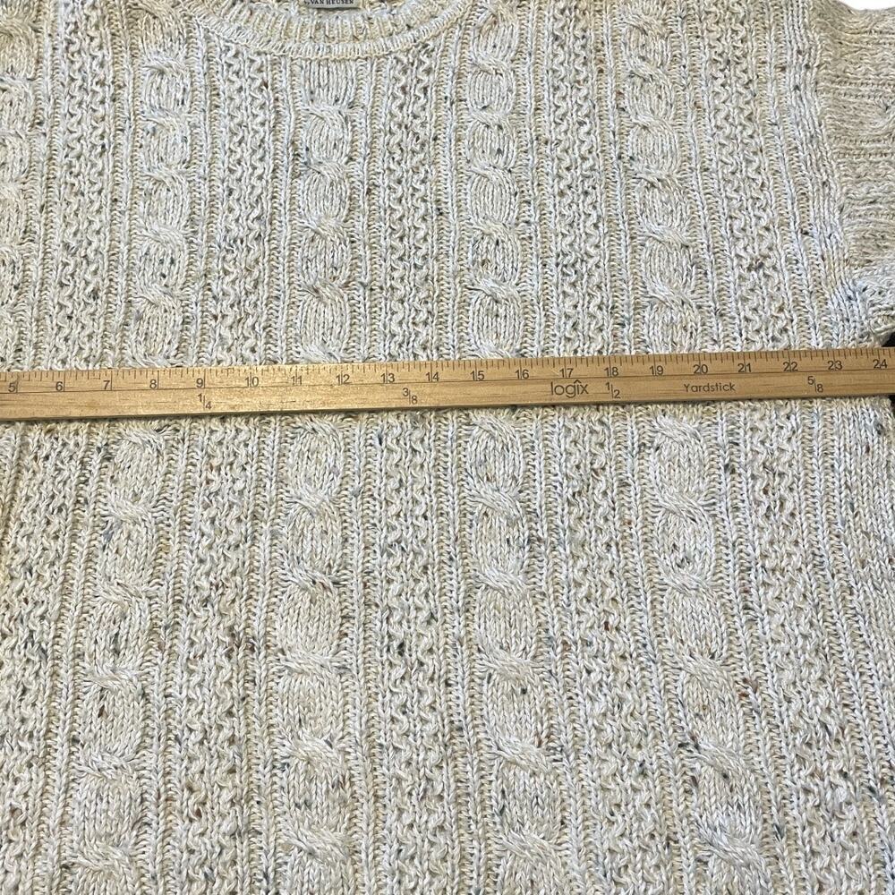 Van Hausen 417 Vintage Wool Blend Chunky Knit Fisherman Sweater Sz XL - Picture 5 of 8